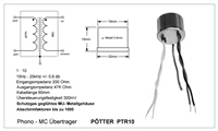 Phono Transformer PTR10